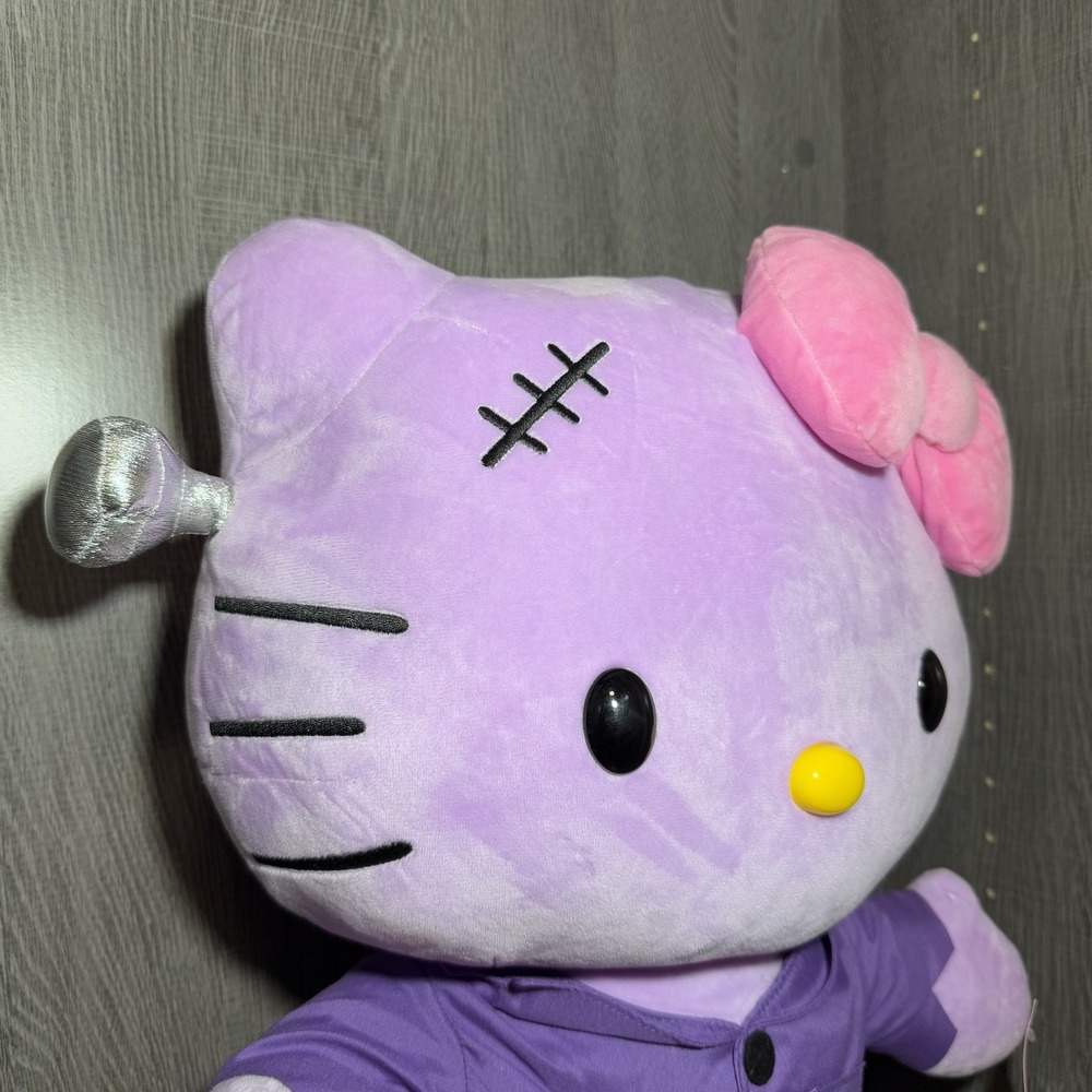 NWT Tik Tok Viral Hello Kitty 2025 Purple Frankenstein Halloween Greeter 21" - Picture 6 of 10
